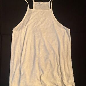 Women’s White Halter Tank Top
